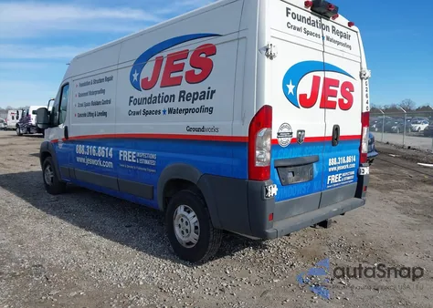 2018 Ram Promaster 2500 High Roof 159 Wb from USA, damaged, VIN 3C6TRVDG0JE139231